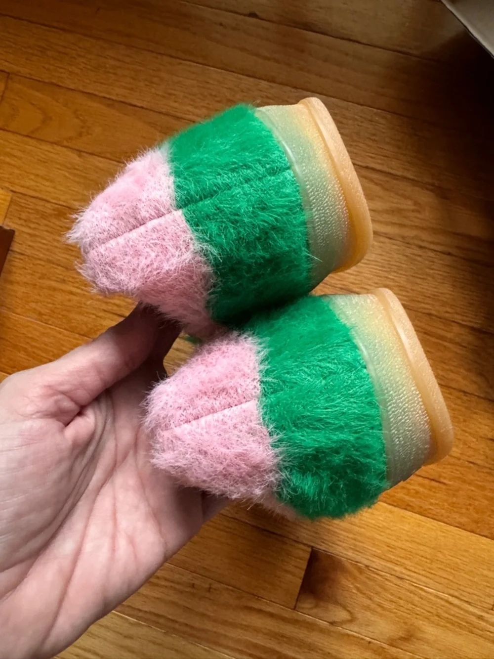 Adidas Gazelle Indoor- Green with Pink-Trim Sneakers - Picture 5 of 13